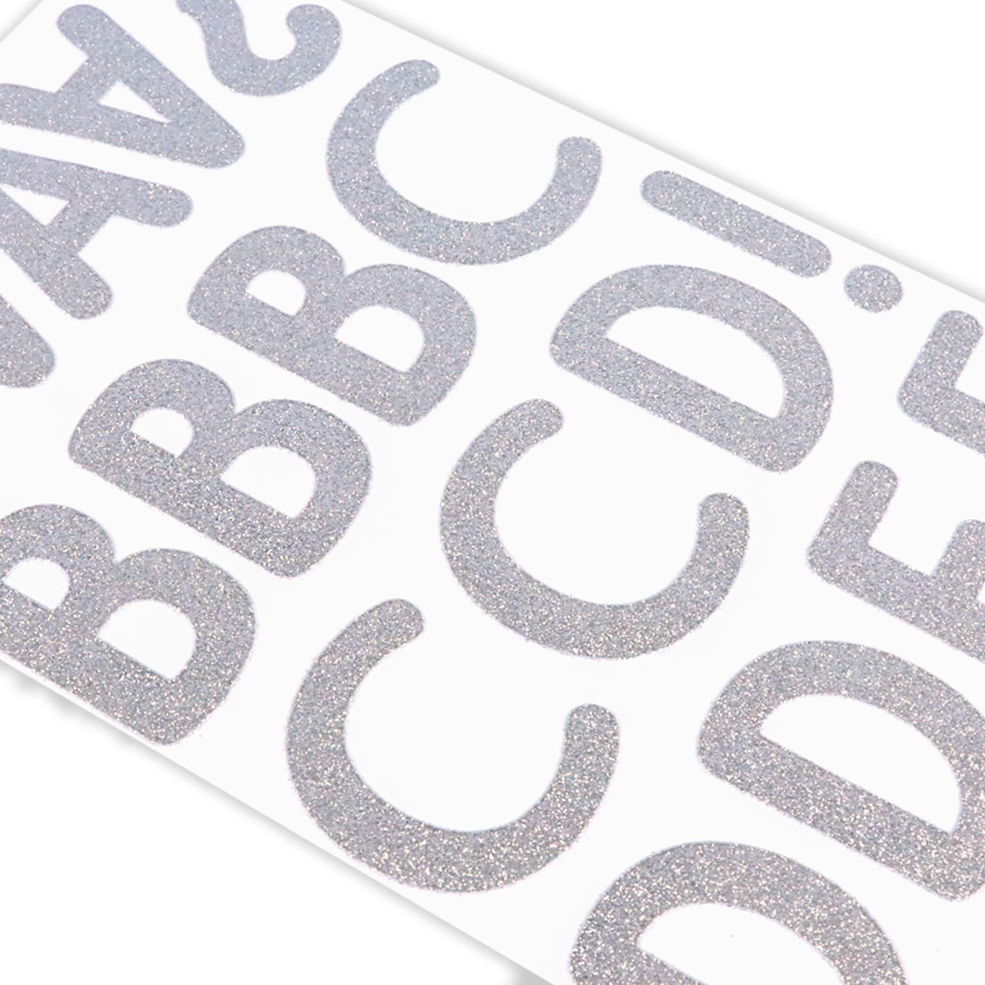 2.25" Silver Glitter Alphabet Stickers by Recollections™